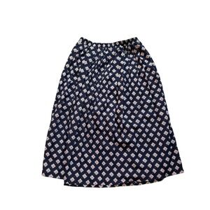 Alfred‎ Dunner Skirt Women's Size 10 Blue Geometric Print Midi Elastic Waist